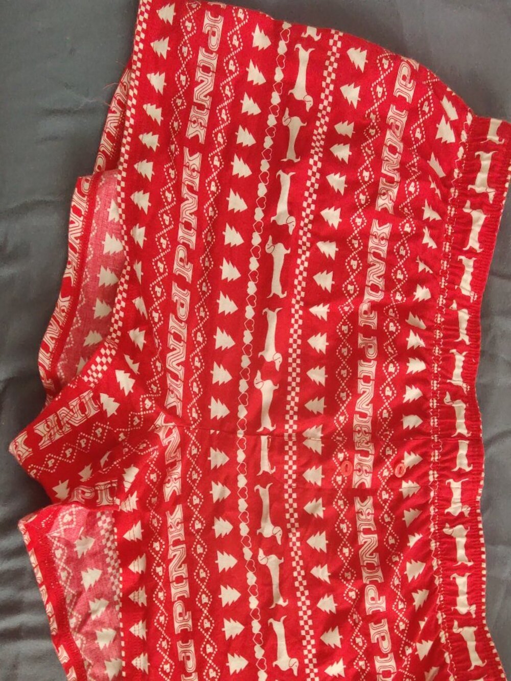PINK Victoria's Secret Fold Over Waistband Boxer Sleep Shorts